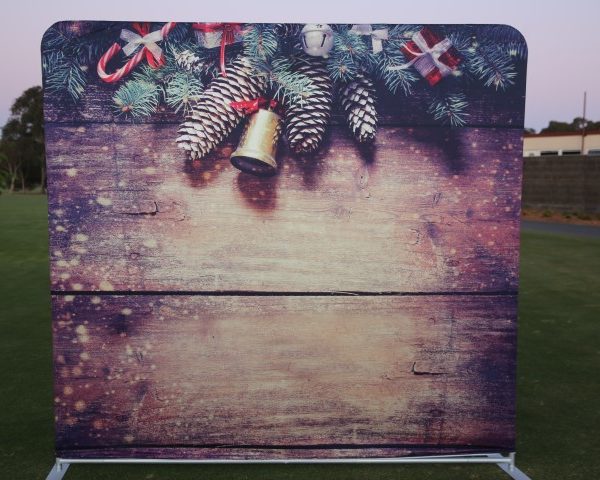 Photo Booth Hire Christmas Bells Backdrop