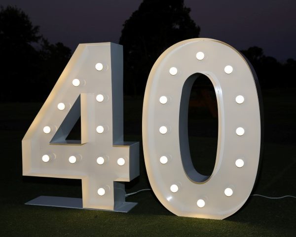 Giant light up number 40