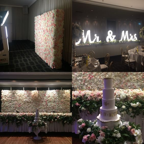 flower wall backdrop