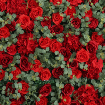 Red flower wall hire Melbourne